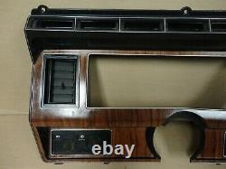 80-86 XLT Ford Truck Bronco Woodgrain Dash Gauge Cluster Trim Bezel Cover