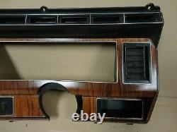 80-86 XLT Ford Truck Bronco Woodgrain Dash Gauge Cluster Trim Bezel Cover