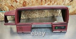84-88 Toyota Pickup Truck 4RunneR Driver Side Upper Dash Cluster Surround RED OE