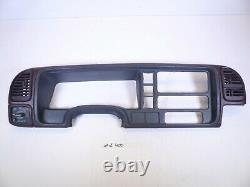 95-98 Gmc Chevy Silverado Suburban Speedo Dash Cluster Surround Trim Bezel Red