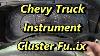 Cheverolet Silverado Instrument Cluster Fix