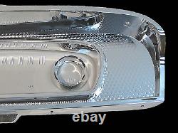 Chrome Dash Instrument Cluster Bezel & Lens Fits1965-66 Ford Truck C5tz-10876-a