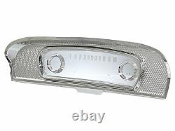 Chrome Dash Instrument Cluster Bezel & Lens Fits1965-66 Ford Truck C5tz-10876-a