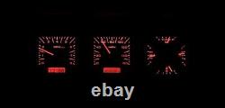 Dakota Digital 73-79 Ford Pickup Truck Analog Gauge Kit Black Red VHX-73F-PU-K-R