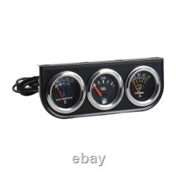 Generic 3 in 1 Triple Gauge Set Car Gauge Dash Cluster Panel Trucks Fuel