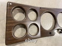 NEW 73-77 Woodgrain Overlay for Chevy GMC pickup truck dash bezel gauge cover