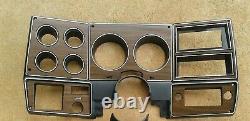 NEW 73-80 chevy GMC pickup truck dash bezel gauge cluster cover woodgrain plate