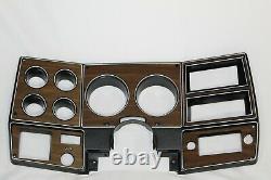 NEW 75-80 Chevrolet GMC pickup truck wood grain dash bezel gauge cluster cover