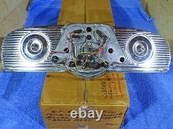 1961-1966 Ford Truck Dash Cluster Lunette Chrome Speedomètre & Gauge Assemblage Nice