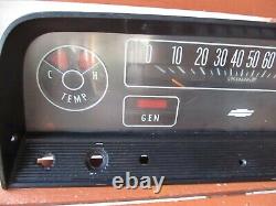 1964 -1966 Chevrolet C10 K10 Camion Dash Gauge Cluster Assemblage Avec Harnais Gm