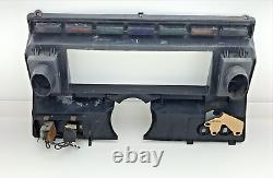 1980-1986 Ford Truck Dash Bezel Noir Pickup Compteur Garniture Panneau de commutation du ventilateur