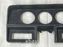 1981-1993 Dodge Ram Tableau de bord Bezel Camion Pas de A/C Panneau de boîtier de groupe de jauge