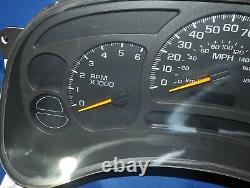 2003-2005 Chevy Gmc Pickup & Truck Dash Gauge Cluster Speedomètre At 4 Speed Oem