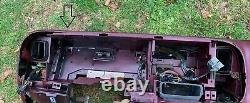 95-99 Chevy Gmc Trucks Tableau De Bord Dash Core Frame Mount Avec 1 Crack Maroon Red
