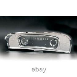 Chrome Dash Instrument Cluster Bezel & Lens Fits1965-66 Ford Truck C5tz-10876-a
