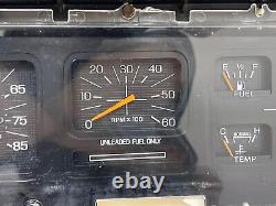 Compteur de vitesse Ford Truck Tach de 6k pour camionnette 1980-1986 Panneau d'instruments de tableau de bord