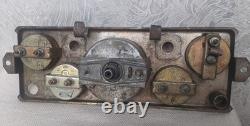 Tableau de bord vintage de camion militaire soviétique, indicateurs, URSS, militaria